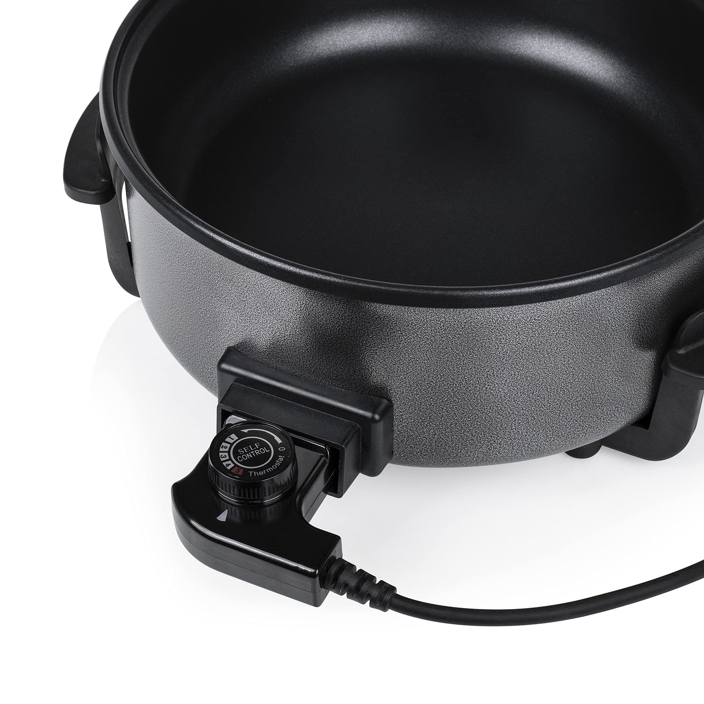 "Vielseitige Elektro-Pfanne 30 cm: Schnelles Kochen mit Stil für zwei!"