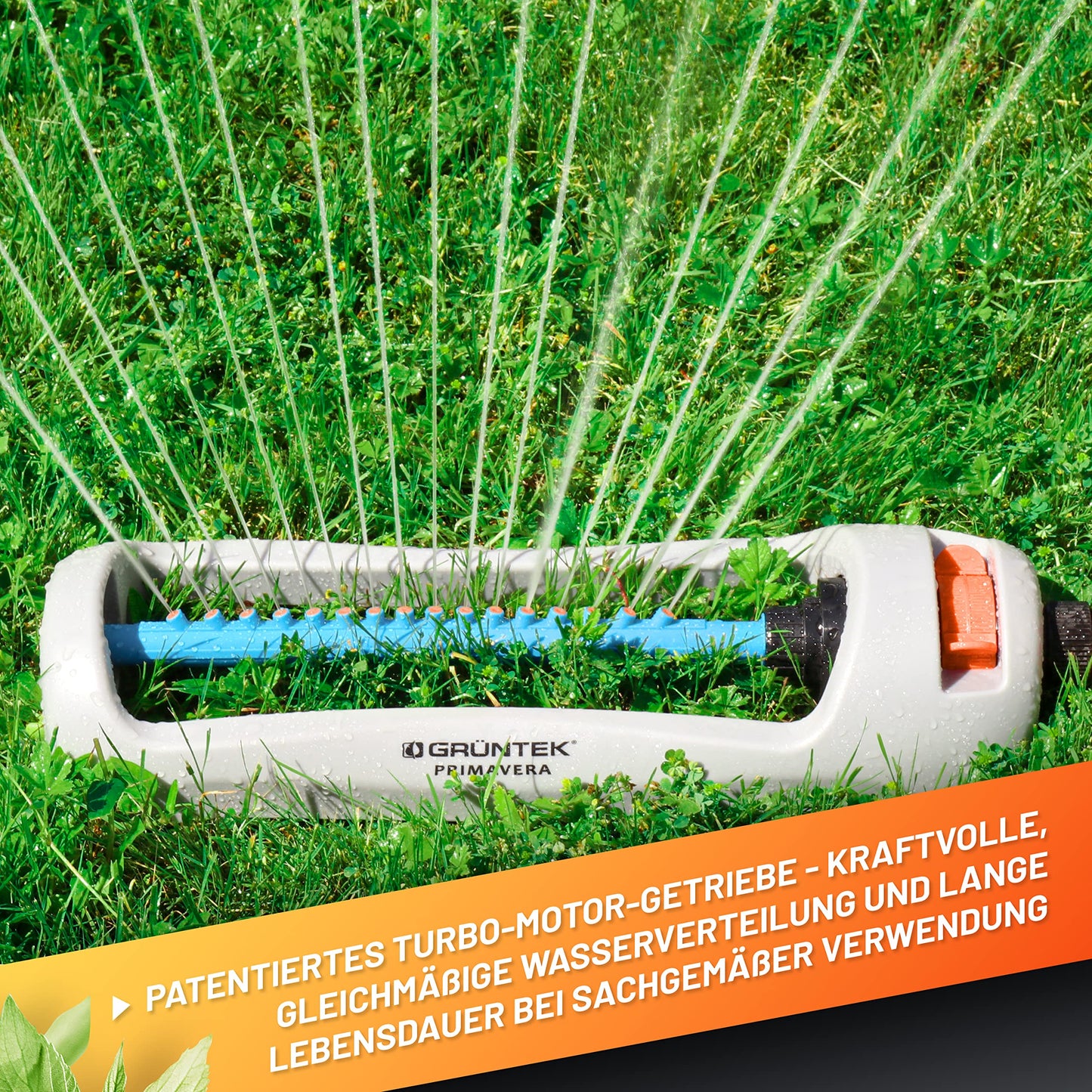"Grüne Oasen: Robuster Sprinkler für bis zu 336 m² effektive Bewässerung!"