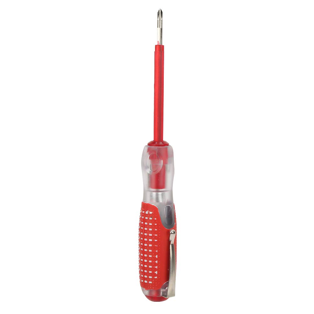 "Praktischer Helfer: Roter Elektro-Tester mit rutschfestem Griff für Sicherheit"