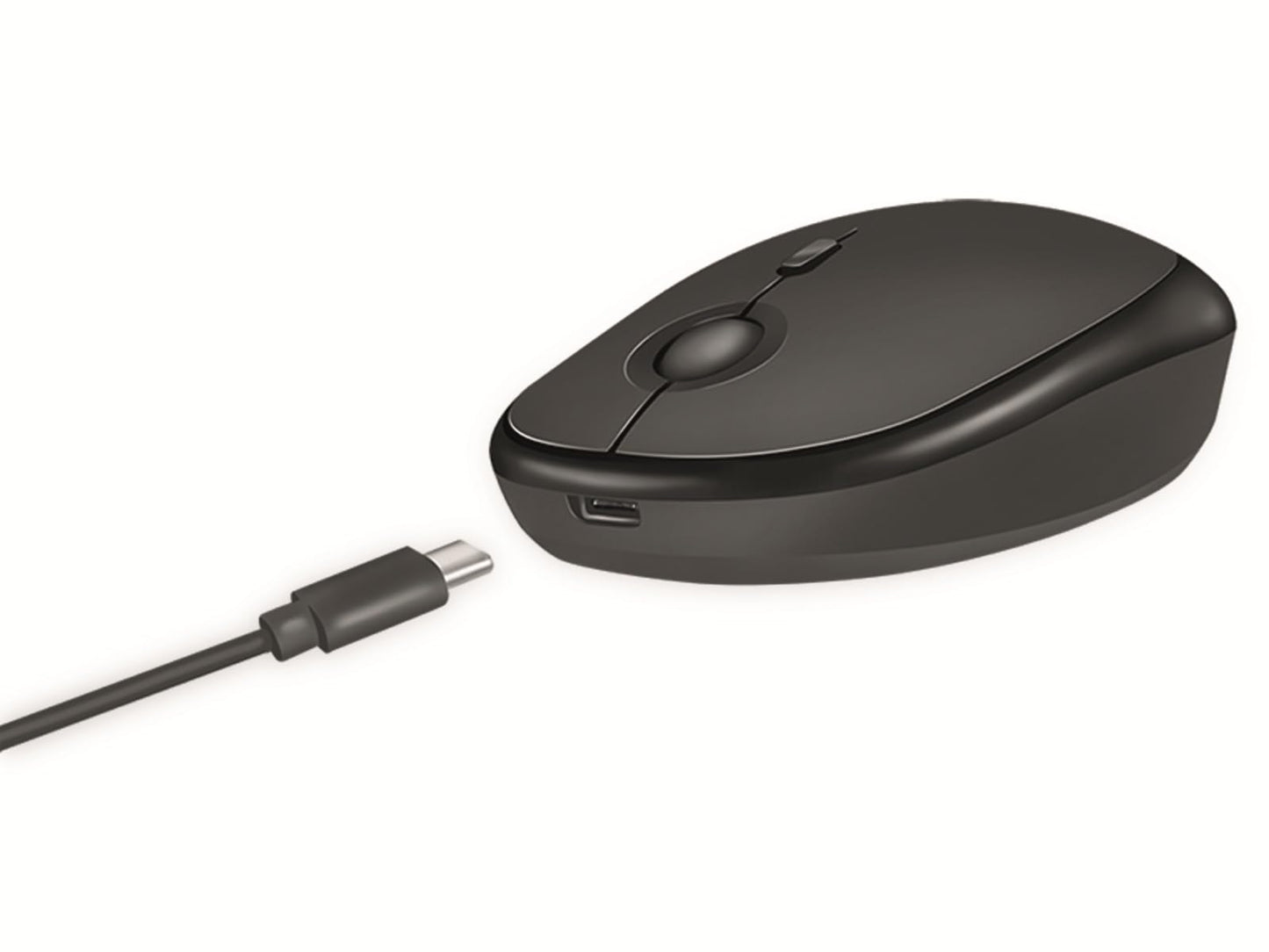 "Dual-Action: 2,4 GHz & Bluetooth Maus, Schwarz - Flexibel und effizient!"
