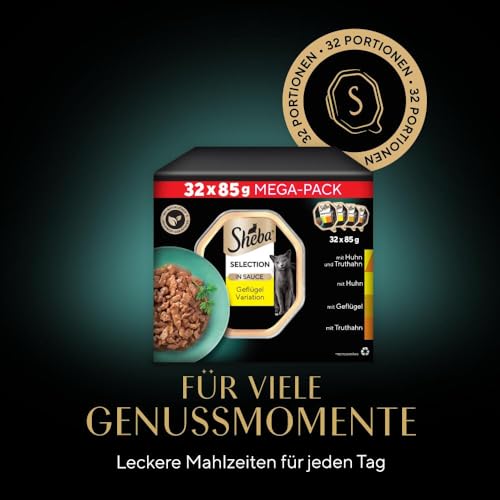 "Luxuriöser Genuss: 32x85g Geflügel-Nassfutter für glückliche Katzen!"
