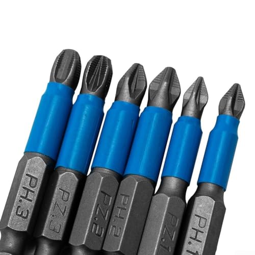 "Robustes 6-teiliges Schraubendreher-Bit-Set für vielseitige Anwendungen"