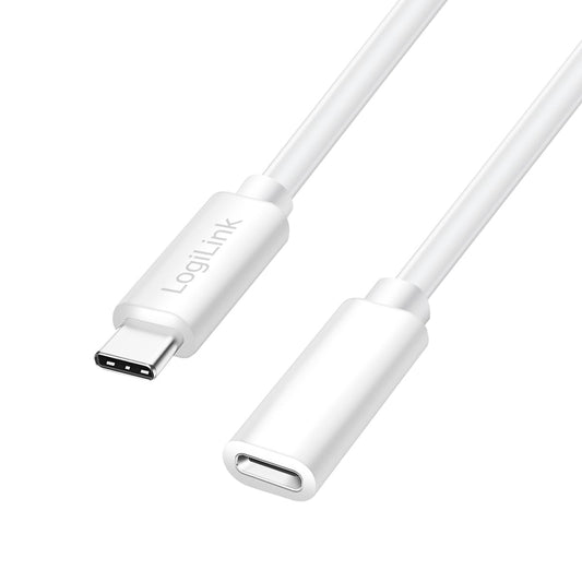 "Vielseitige Verbindung: 2m USB-C Verlängerungskabel in elegantem Weiß"