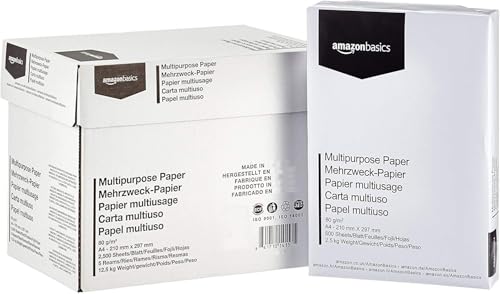 Druckerpapier A4 Weiß, 5x500 Blatt – Perfekte Druckqualität