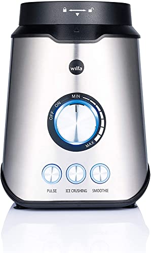 "Leistungsstarker Mixer: 1,5l Glaskrug für perfekte Smoothies, silber"