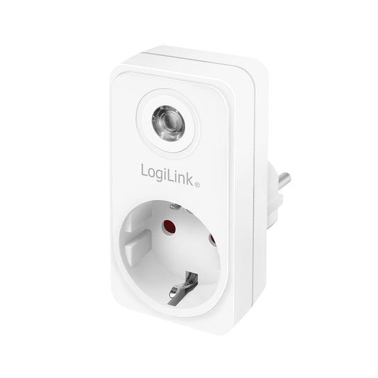 "Intelligente Energie: 1x Steckdosenadapter mit Dämmerungssensor in Weiß"