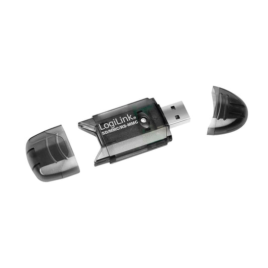 "Kompakt und praktisch: Mini USB Cardreader für SD/MMC - Schwarz"