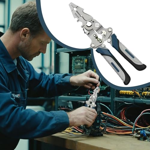 "Vielseitig & Handlich: Faltbare Abisolierzange für präzises Arbeiten"