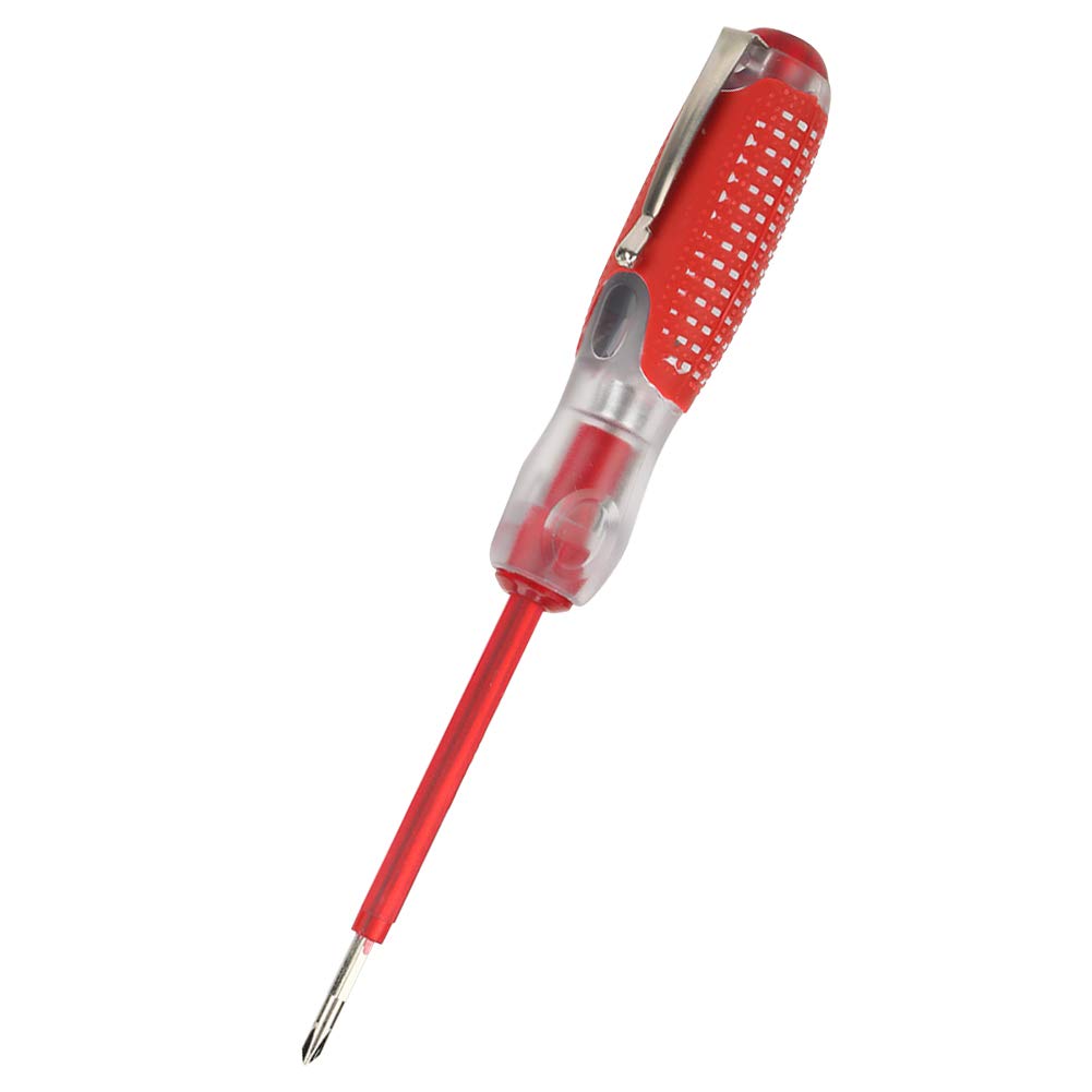 "Praktischer Helfer: Roter Elektro-Tester mit rutschfestem Griff für Sicherheit"