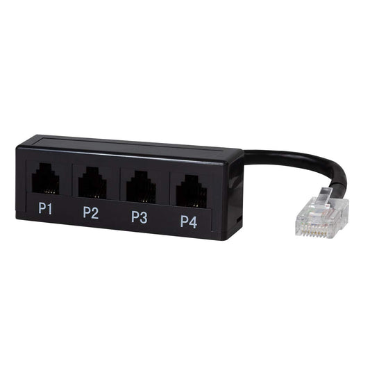 "Vielseitige Verbindung: 1x RJ45 zu 4x RJ11 für klare Kommunikation!"