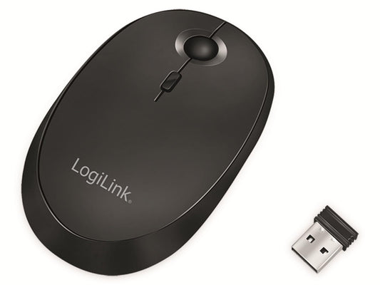 "Dual-Action: 2,4 GHz & Bluetooth Maus, Schwarz - Flexibel und effizient!"