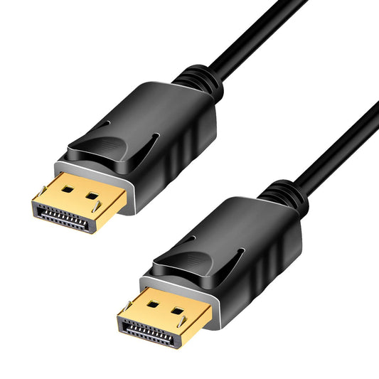 "Erleben Sie 4K: 2m schwarzes DisplayPort-Kabel für brillantes Streaming!"