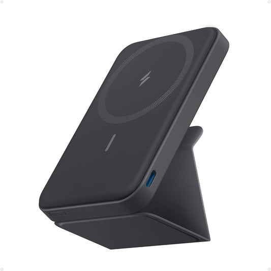 Anker 622 Magnetische Kabellose Powerbank (MagGo), 5000mAh Klappbare Magnetische Powerbank mit USB-C für iPhone 14/13/12, Interstellar