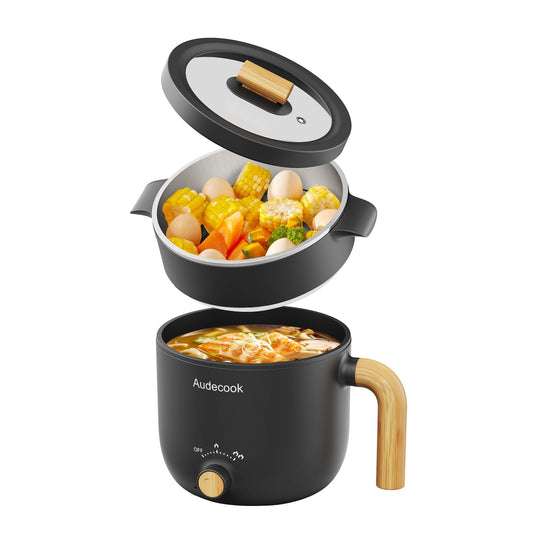 "Vielseitiger Mini-Kocher: 1,5L tragbarer Hot Pot für schnelle, leckere Gerichte"