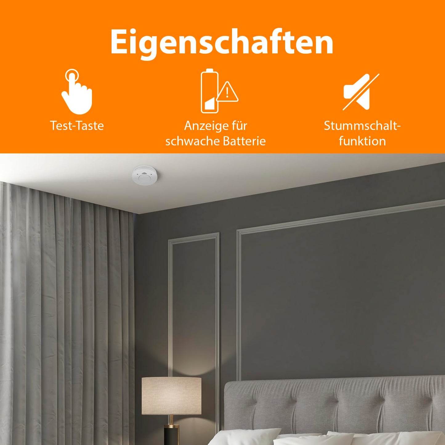 Smartwares 3er-Set Rauchmelder, FSM-12503