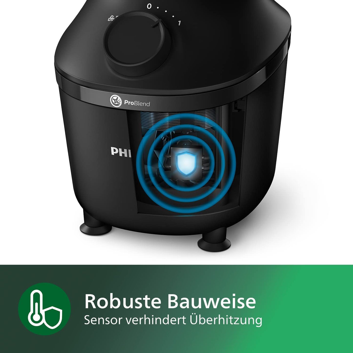 "Leistungsstarker Mixer: 1,9L für cremige Smoothies in Schwarz – einfach genießen!"