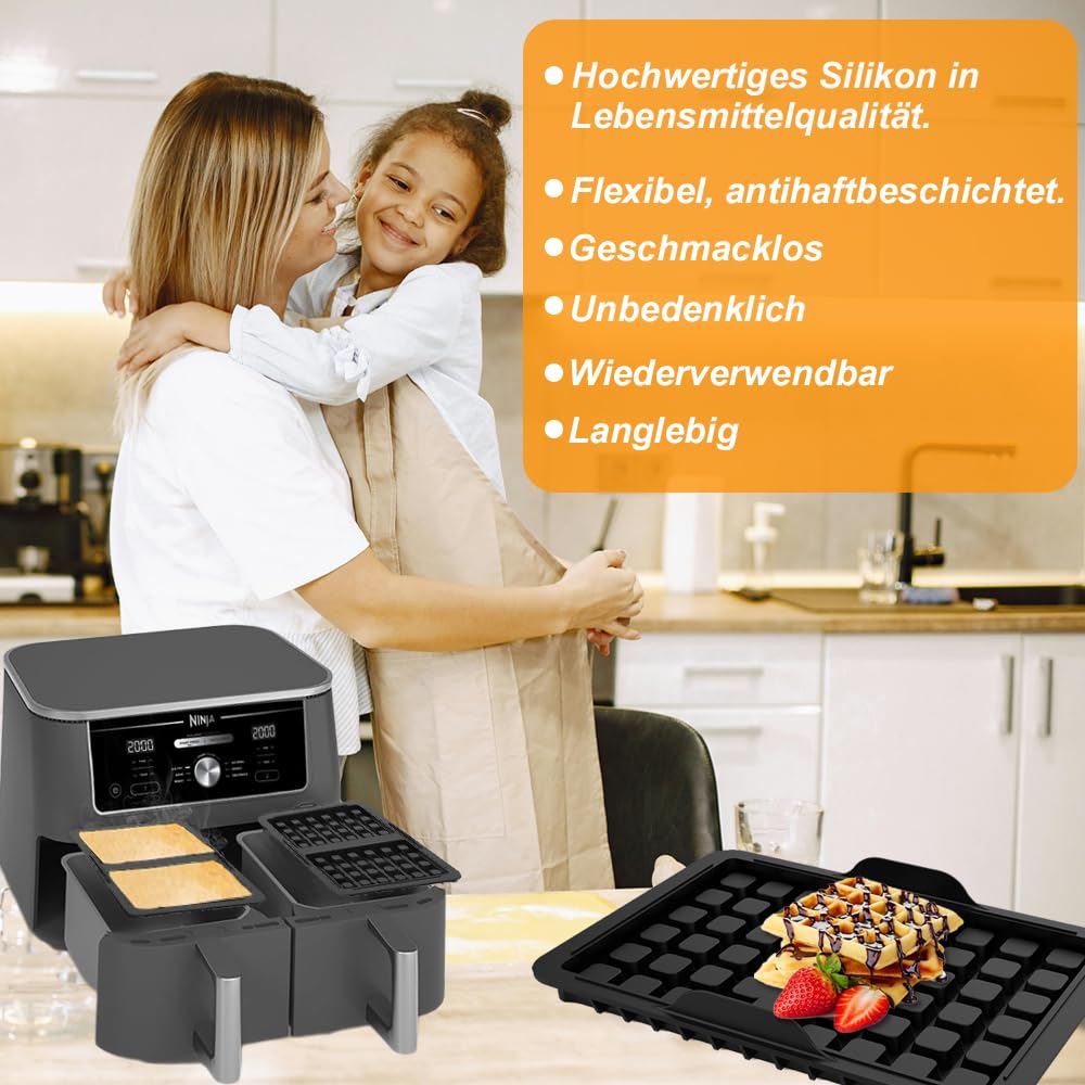 Waffeleinsatz für Heißluftfritteusen – Optimaler Genuss in A