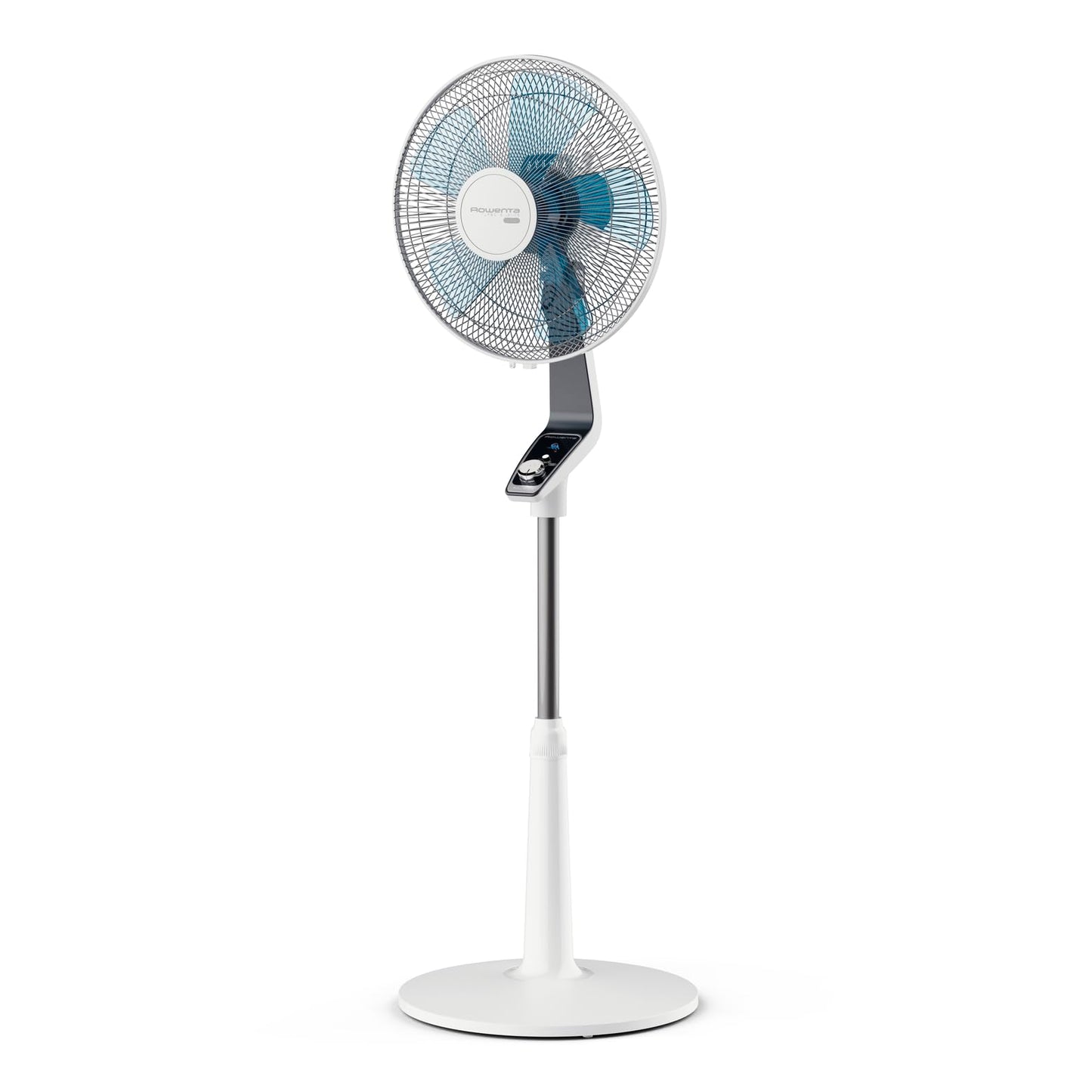 "Erfrischende Stille: Leiser Standventilator in elegantem Weiß/Schwarz"