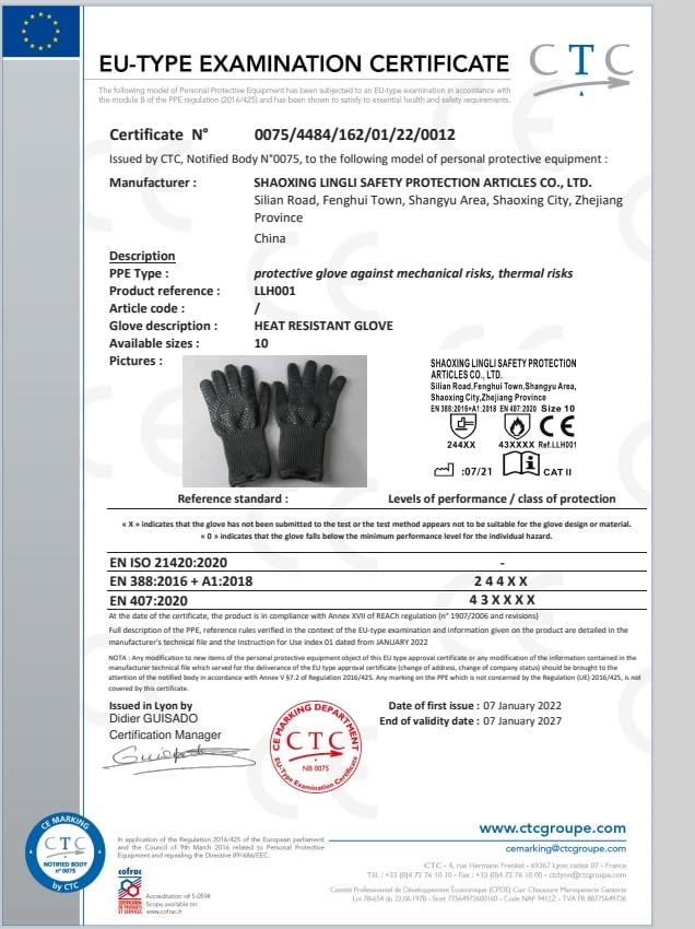 "Hitzebeständige Grillhandschuhe: Rutschfest & sicher bis 800°C, Schwarz"