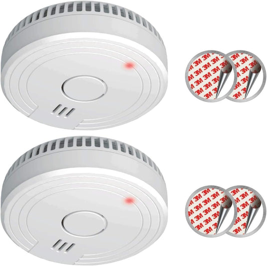 ELRO FS1805M | 2-Teiliges Rauchmelder-Set | Magnetisches Befestigungsset | 5 Jahre Batterie | Entspricht der europäischen Norm EN14604 | Weiß | Set mit 2 Stück