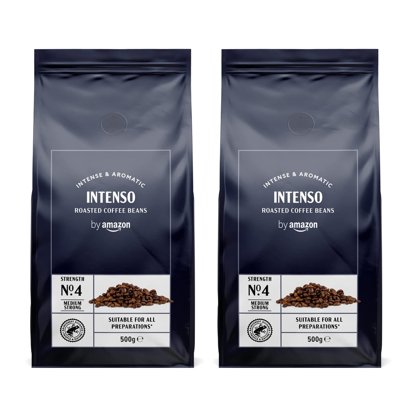 Happy Belly Caffè Intenso - Ganze Kaffeebohnen 2x500g