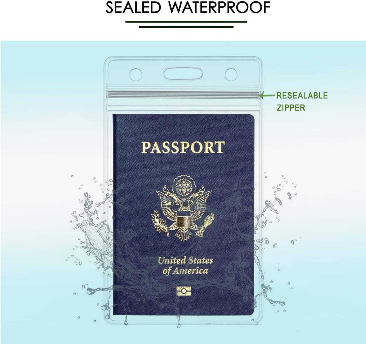 AZWOOD A6 Ausweishalter, 6 Stück 11x16cm Wasserdicht Ausweishüllen mit Schlüsselband, Transparenter PVC ID Kartenhülle Vertikal mit Lanyards für Studenten Mitabeiter Business Ausstellung