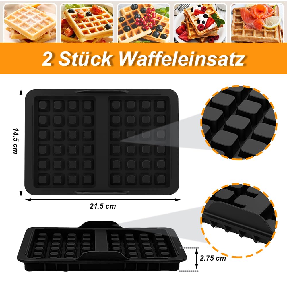 Waffeleinsatz für Heißluftfritteusen – Optimaler Genuss in A