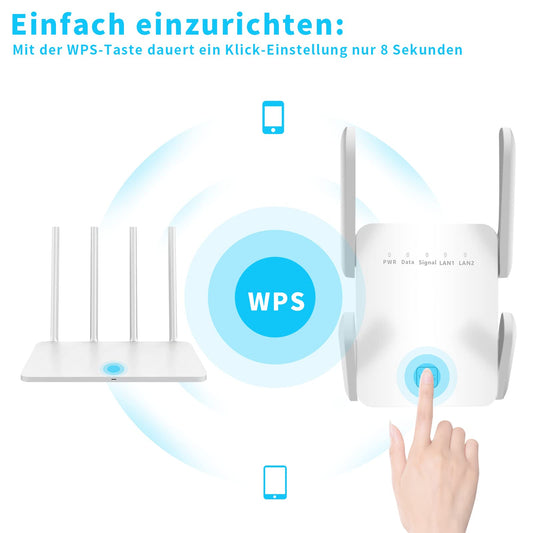 WiFi Repeater HENLSON N300-DE