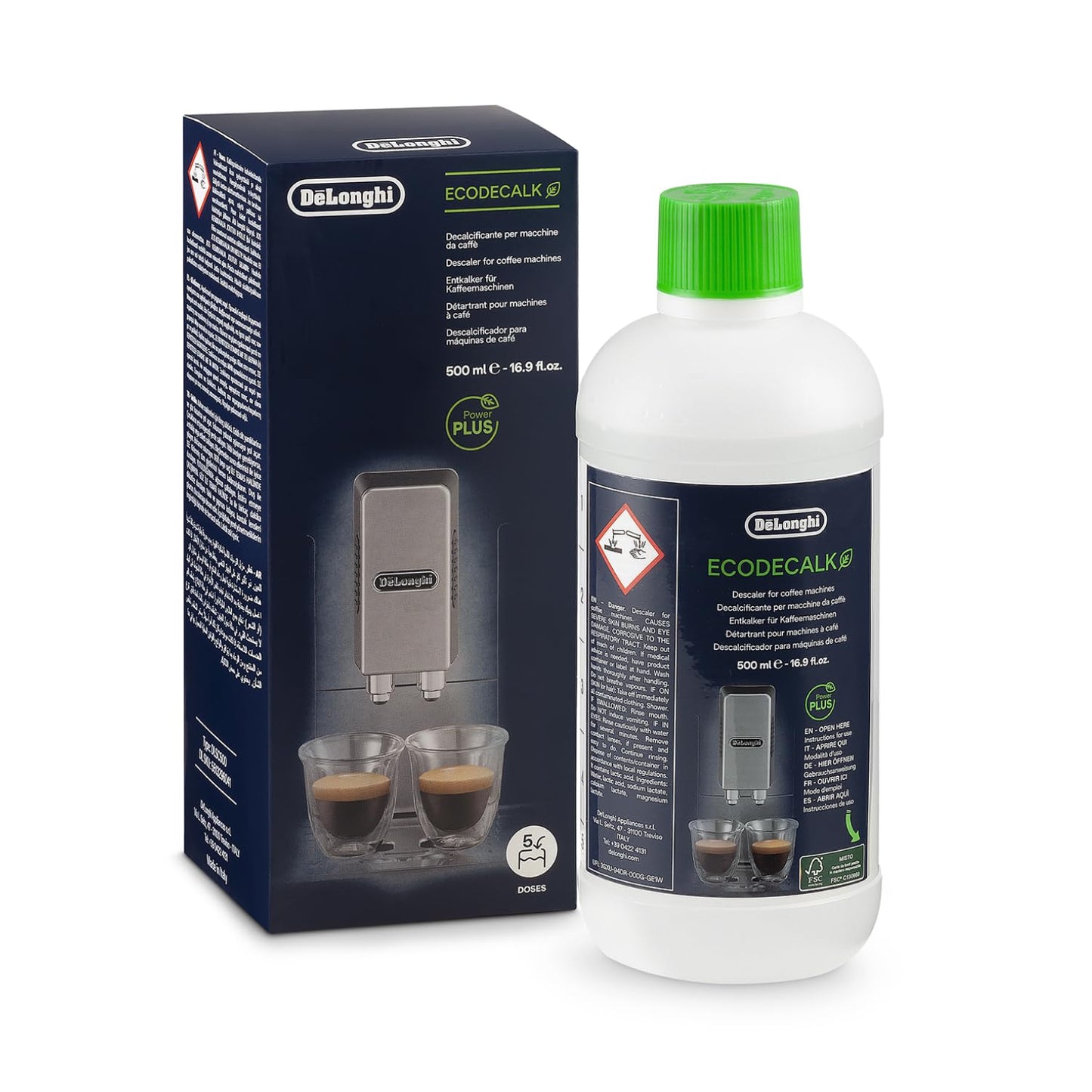 De'Longhi EcoDecalk Entkalker 500ml – Effektive Reinigung für Kaffeemaschinen