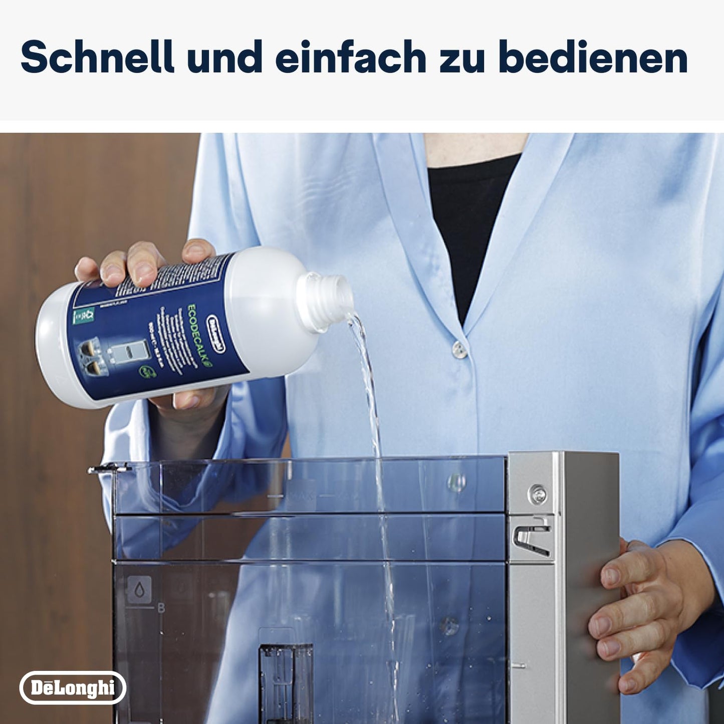 De'Longhi EcoDecalk DLSC502 Entkalker 2x500ml - Sanfte Pflege für Ihre Kaffeemaschine