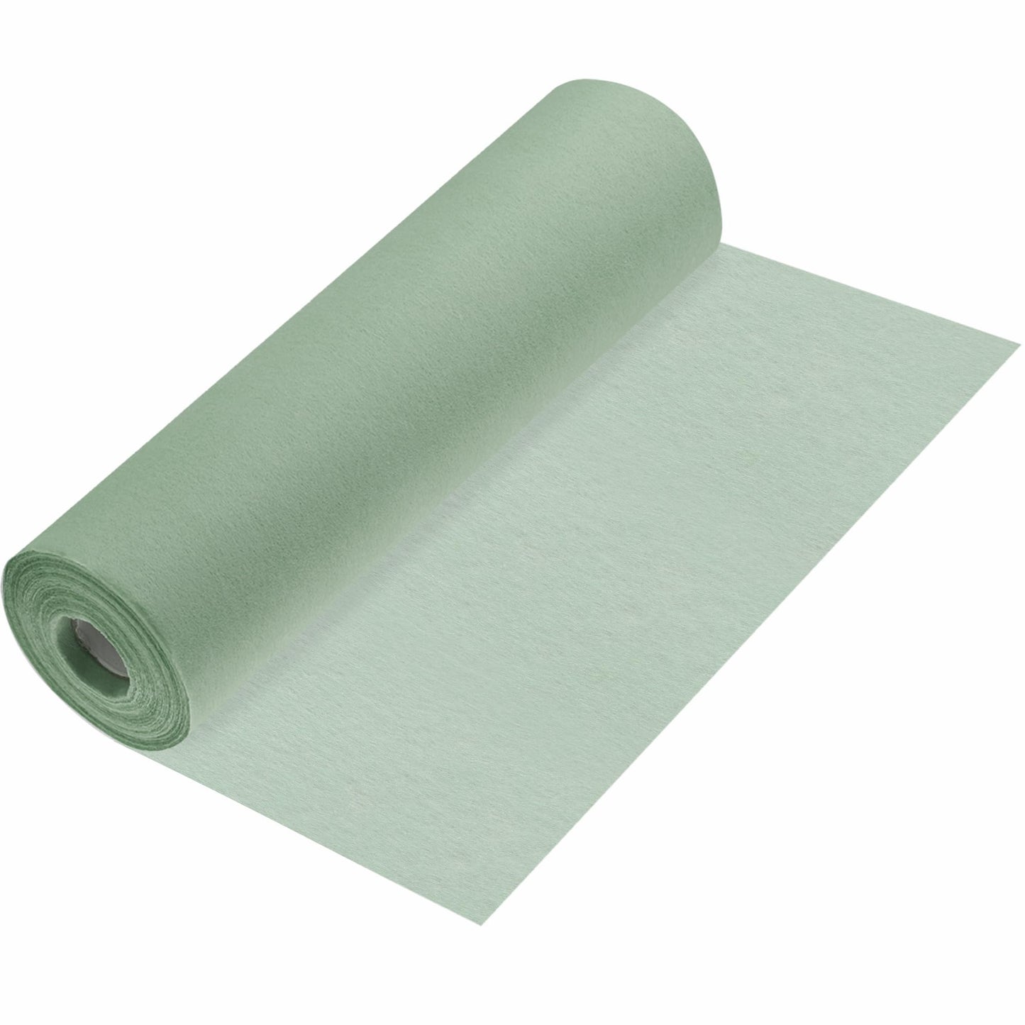 Vlies Tischläufer Eukalyptus Grün (30 cm x 25 m) – Farbige Tischdeko für Feste