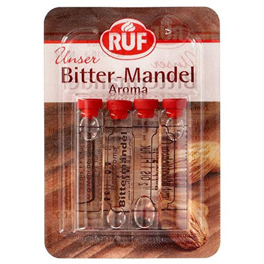 Ruf Bittermandel Aroma - 4 x 2 ml - Feine Mandelnote für Ihre Kreationen
