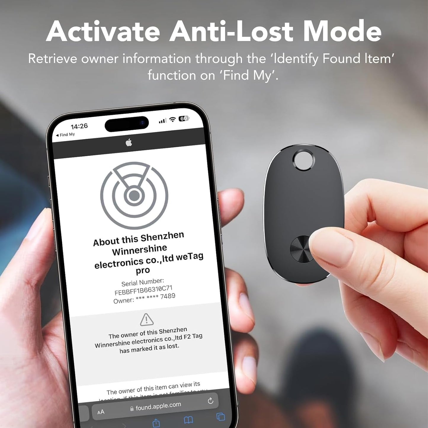 Smart Air Tag Tracker 4er Pack, Schlüsselfinder KeyFinder
