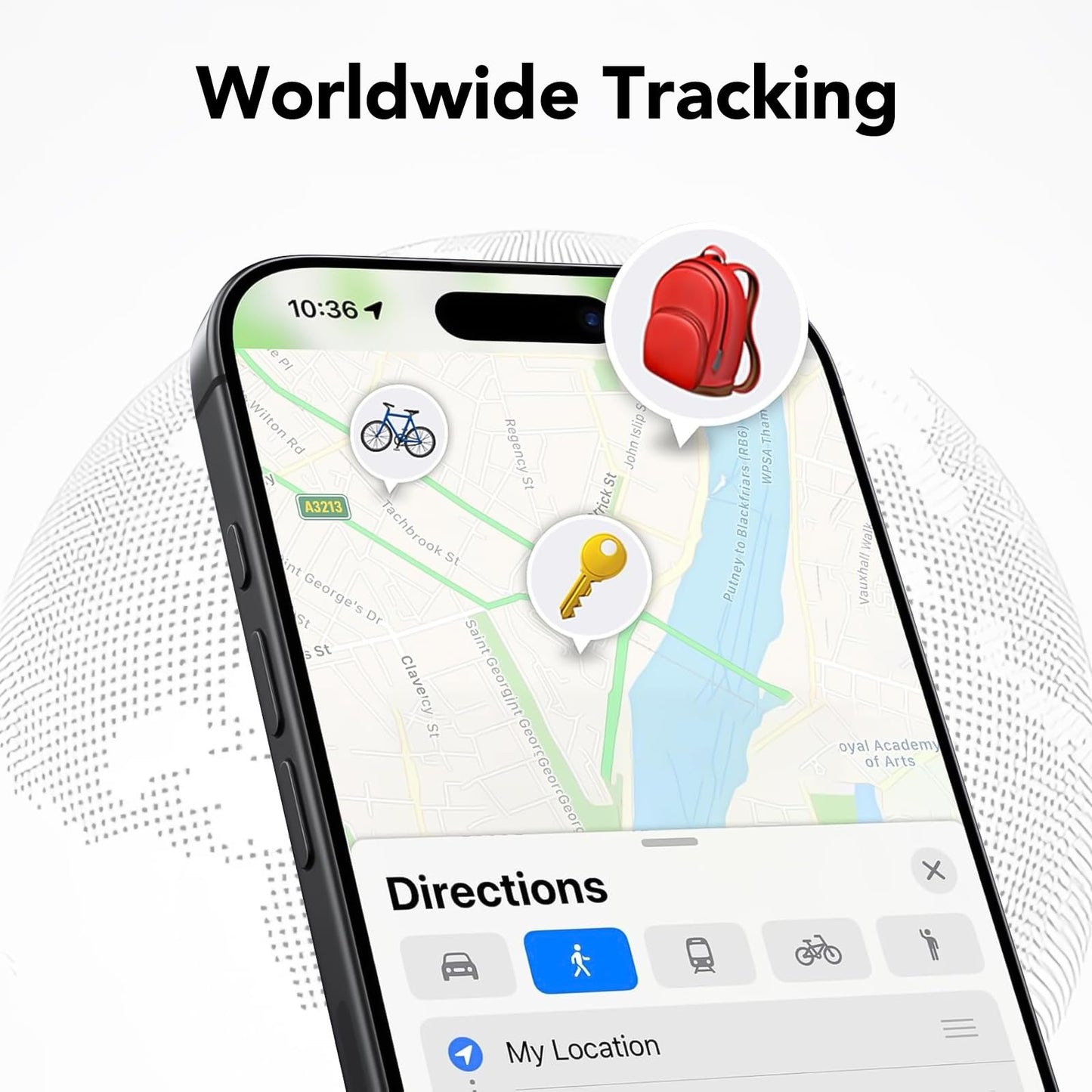 Smart Air Tag Tracker 4er Pack, Schlüsselfinder KeyFinder