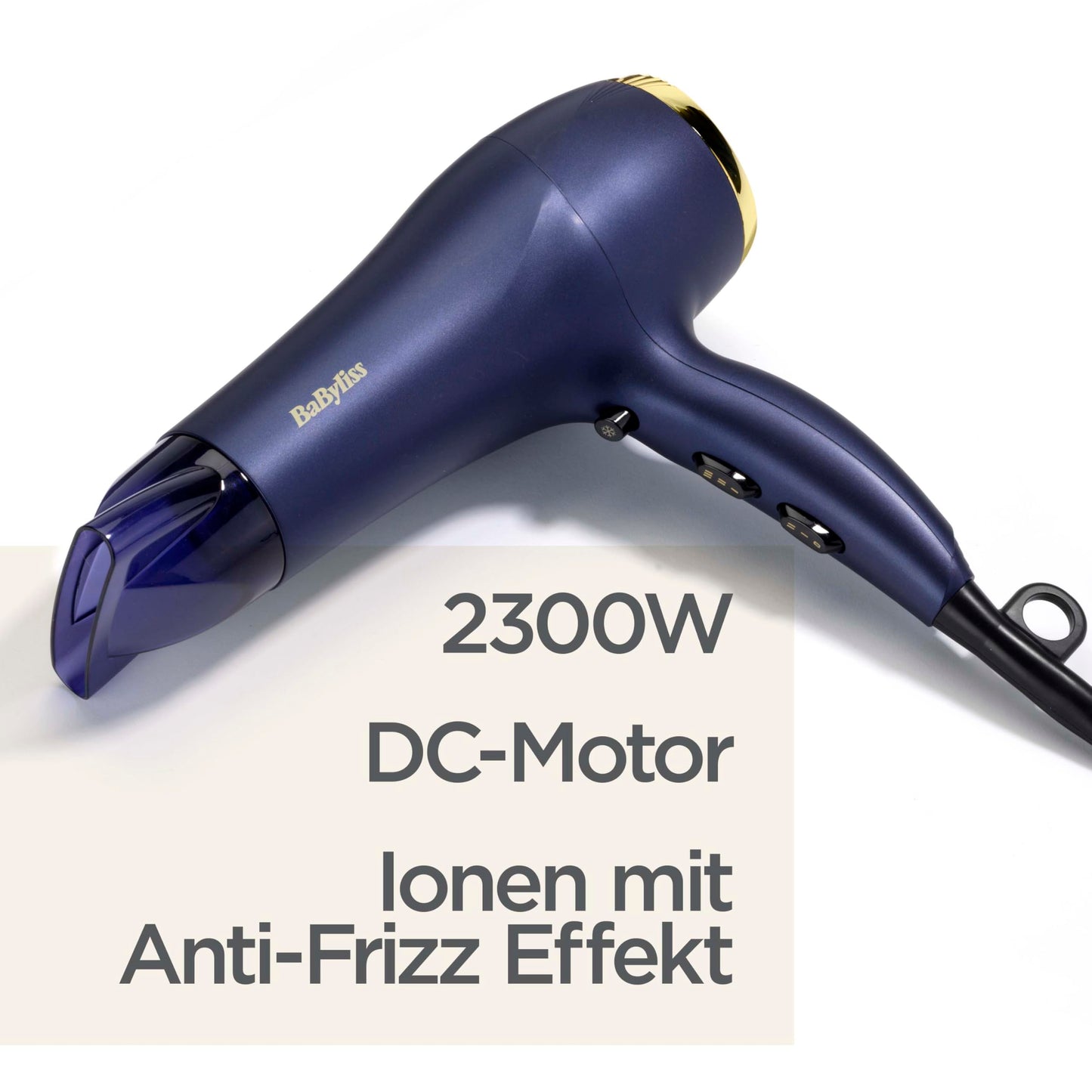 BaByliss Midnight Luxe Haartrockner – Mehrfarbig, 2300W Power