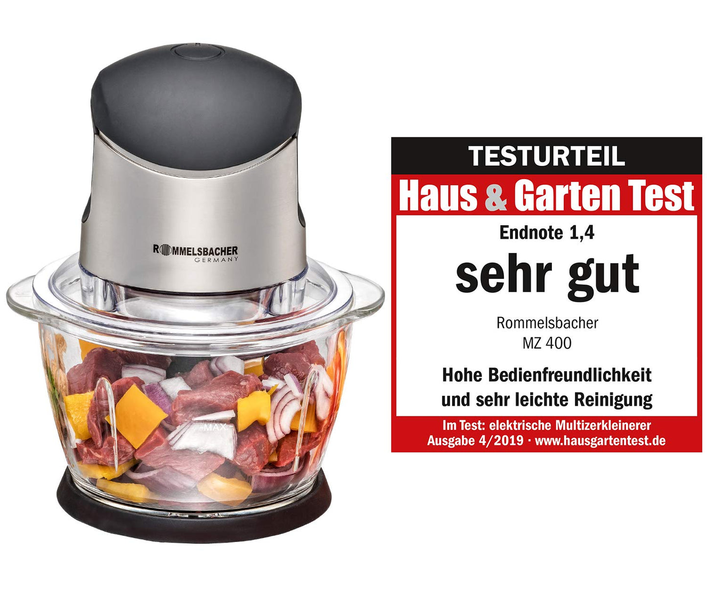 "Entdecken Sie die Küchenleichtigkeit: 1L schwarzer Multi Zerkleinerer mit Edelstahlmesser"