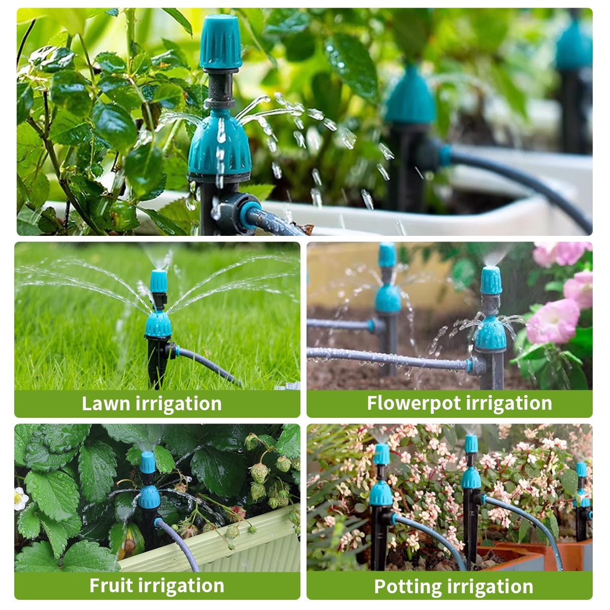 "Effiziente Gartenbewässerung: 30m Tropfsystem für gesunde Pflanzenpflege!"