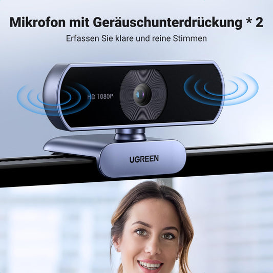 UGREEN Webcam 1080P Full HD – Klarheit für Videoanrufe