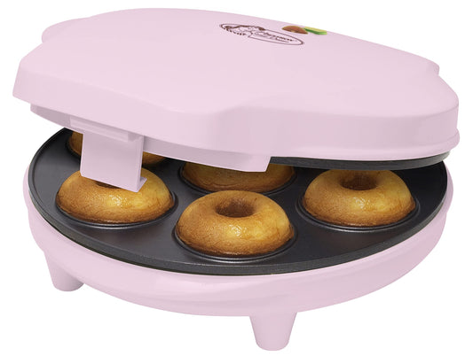 "Backspaß für die ganze Familie: Rosa Mini-Donut Maker für 7 Leckereien!"