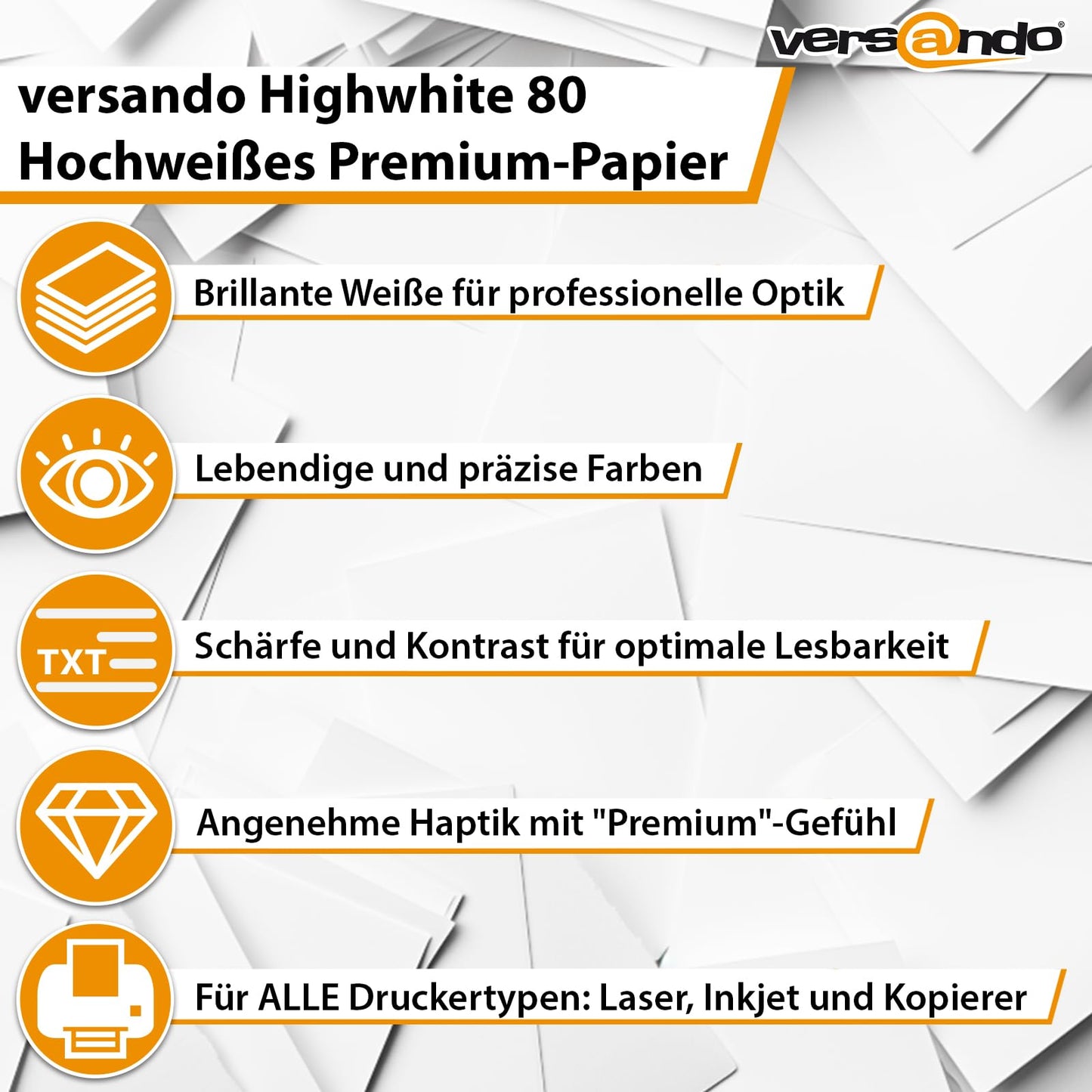 Druckerpapier A4 Hochweiß 1.500 Blatt – Premium HighWhite für strahlende Ergebnisse