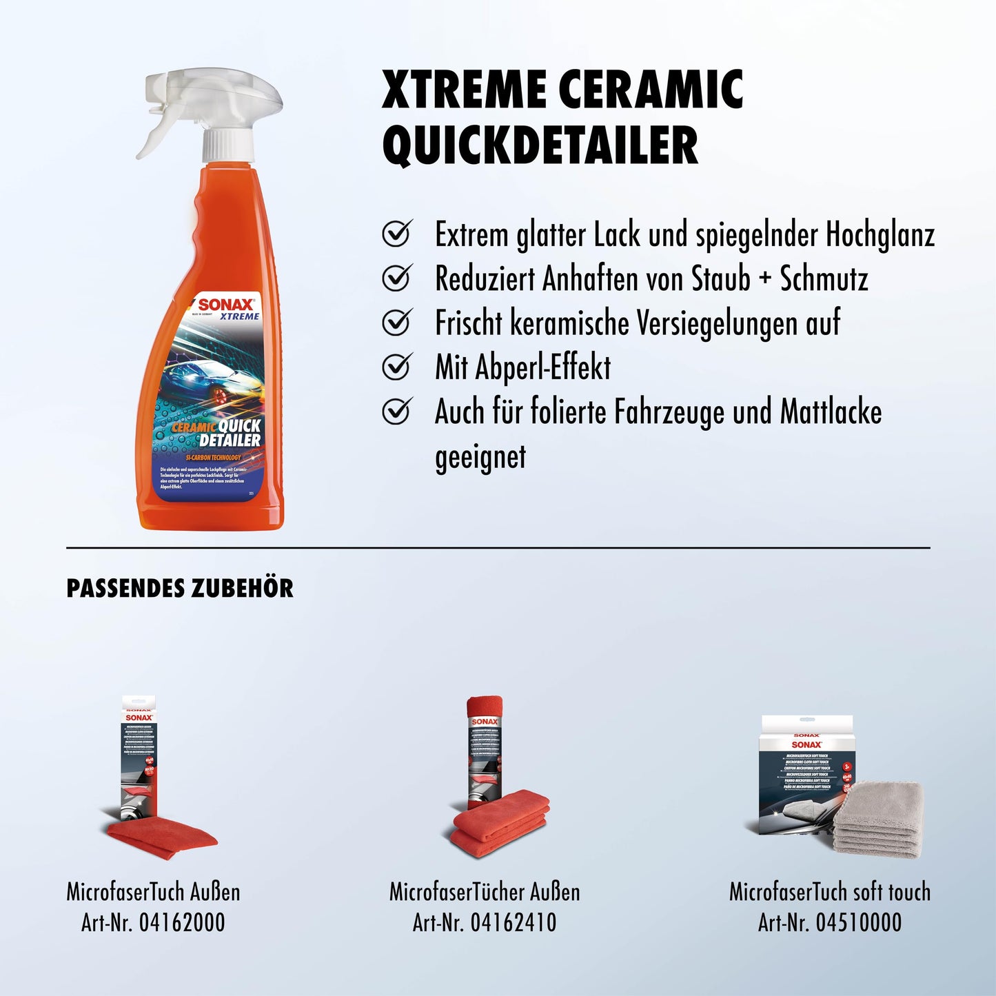 "Glanz und Schutz: 750 ml schnelles Ceramic Detailer für perfekte Pflege"