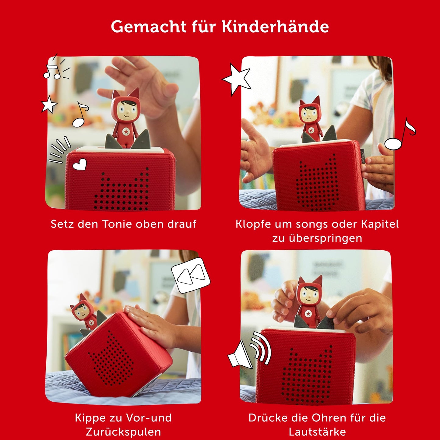tonies Toniebox Starter Set, Audioplayer für Hörbücher und Lieder für Kinder