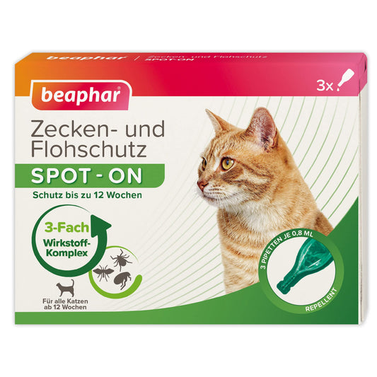 "Schutz für Ihre Katze: 3x Effektiver Zecken- und Flohschutz Spot-On"