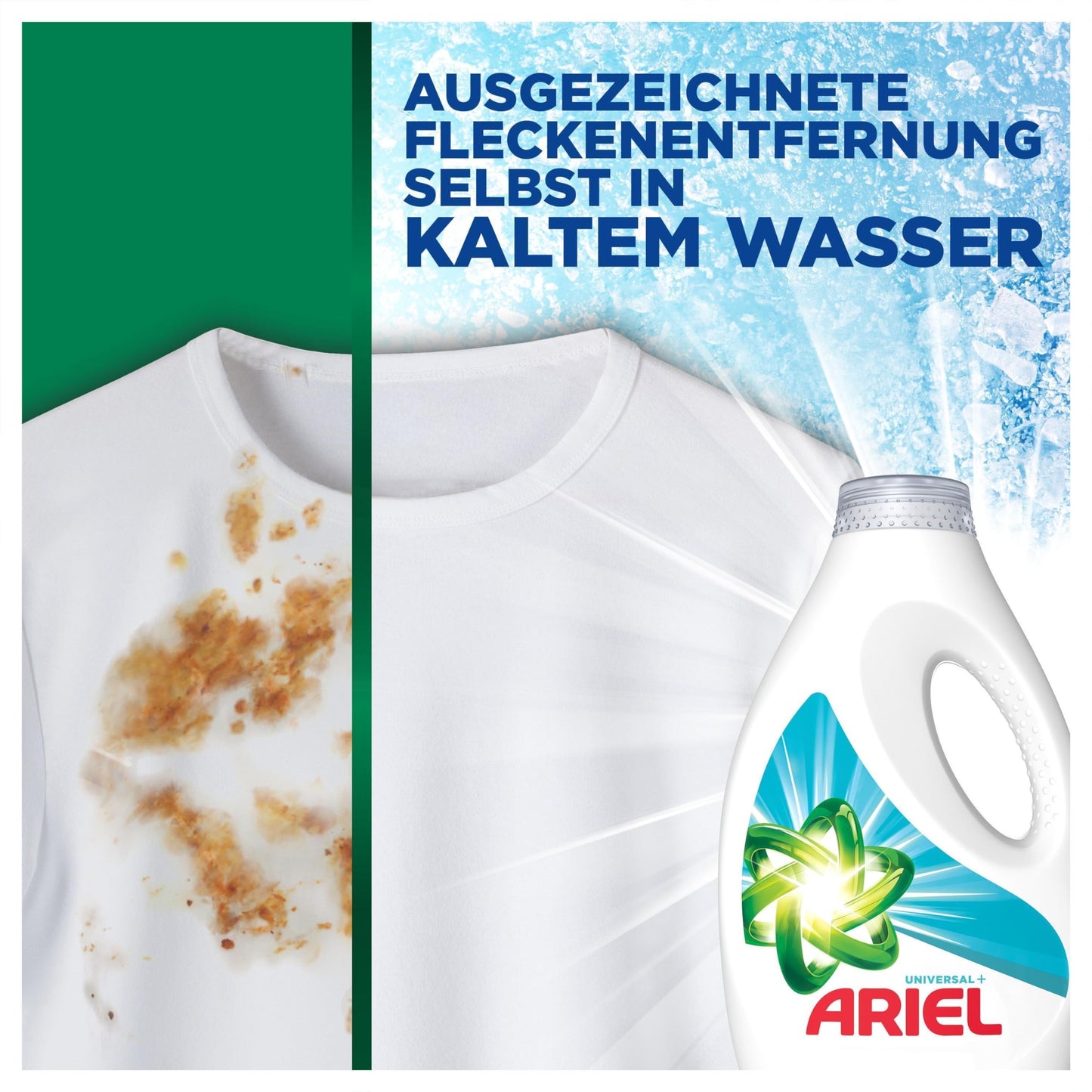 Ariel Flüssigwaschmittel Waschmittel, 100 Waschladungen Universal+ Mit Der Frische Von Febreze, Ausgezeichnete Fleckenentfernung Selbst Bei Kaltwäsche