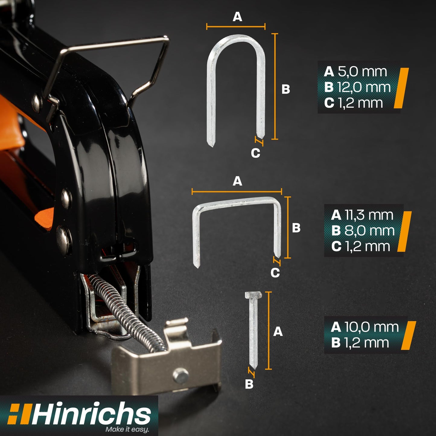 "Vielseitiger Handtacker: 3-in-1 Set für Holz & Stoff - Praktisch und stark!"