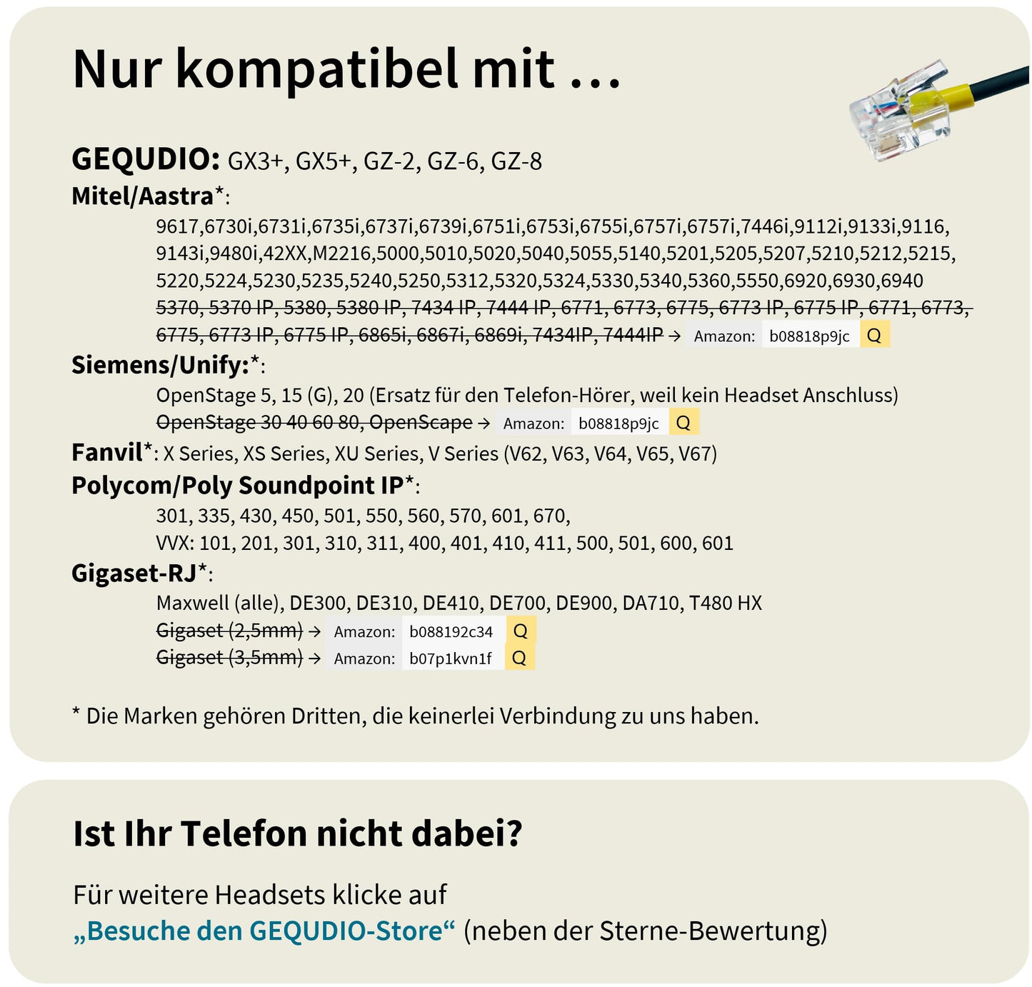 GEQUDIO Headset für GX- und GZ-Serie