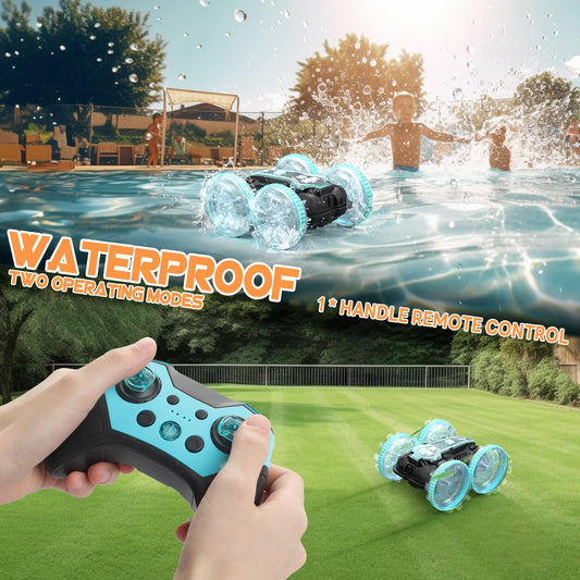 Amphibisches RC Auto Blau – Abenteuer für Wasser & Land
