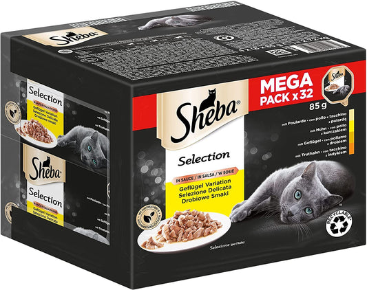 "Luxuriöser Genuss: 32x85g Geflügel-Nassfutter für glückliche Katzen!"