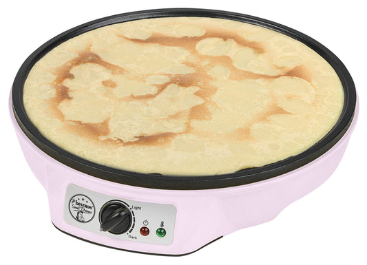 "Genießen Sie köstliche Crêpes: Retro Crêpes Maker in Pink für besondere Anlässe"