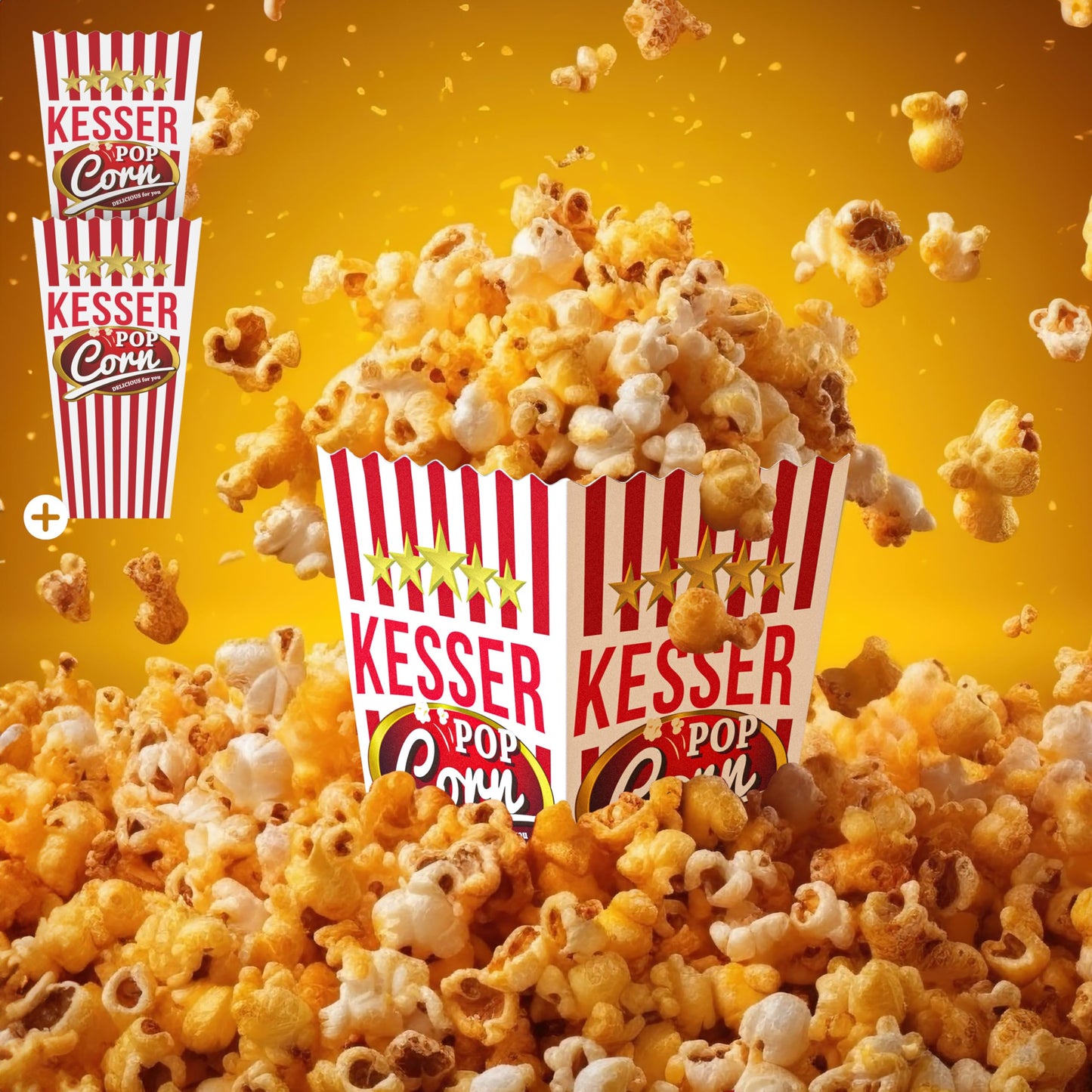 "Genießen Sie das Kino-Feeling: Retro Popcornmaschine in Rot für 5,5l Genuss!"